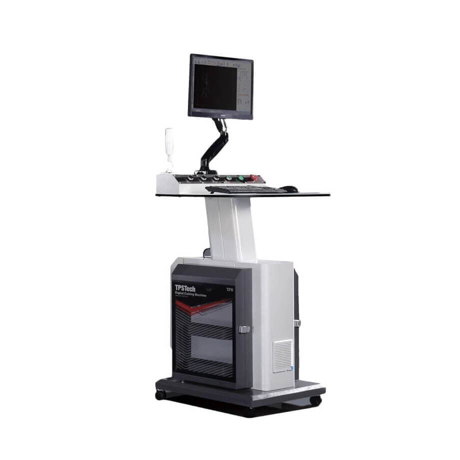 The mobile operator station with its screen and tool holders